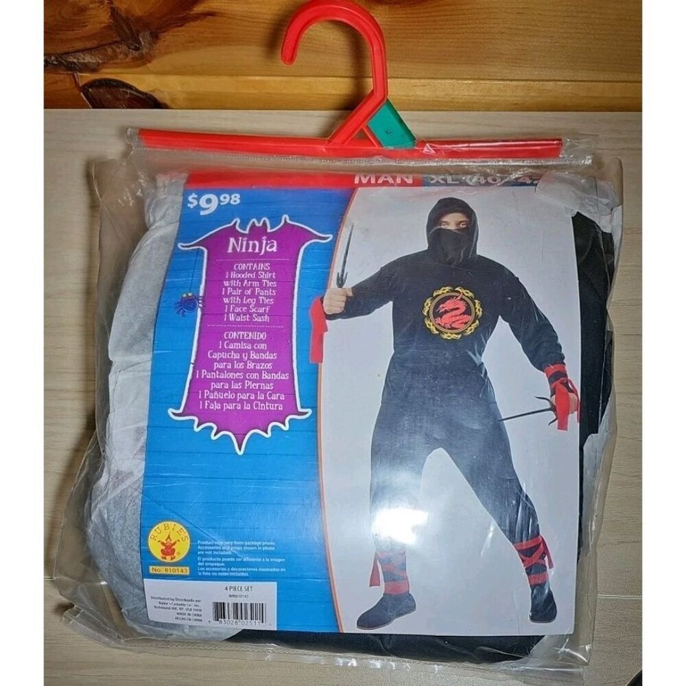Ninja Halloween Costume Adult Men's X Large (40-42) Rubies